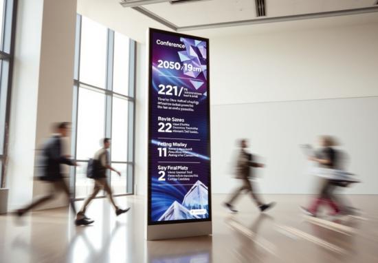 A Importância da Sinalética Digital na Organização de Eventos e Conferências