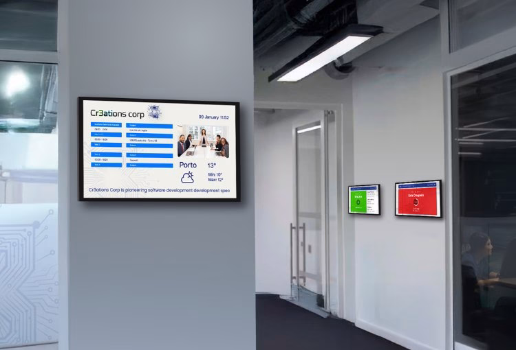 Gestão de salas e sinalética digital O Way2MeetingRoom transforma a forma como as organizações gerem os seus espaços de reunião.