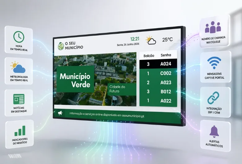 Crie conteúdos para mupis, ecrãs, ledwalls
